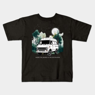 Van life/Where the journey is the destination Kids T-Shirt